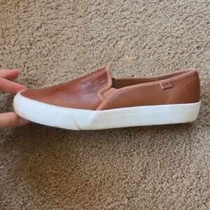Brown Slip-On Sneakers